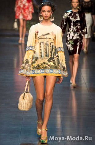 Модні туніки весна-літо 2014 Dolce and Gabbana