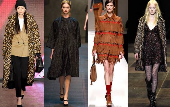 Модні пальта осінь-зима 2013-2014: Оригінальний принт