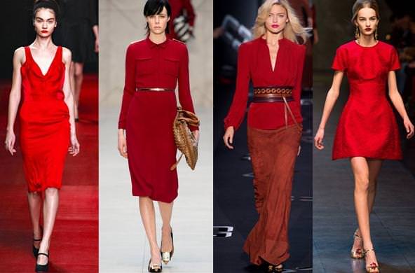 Модні кольори осінь-зима 2013-2014: Червоний