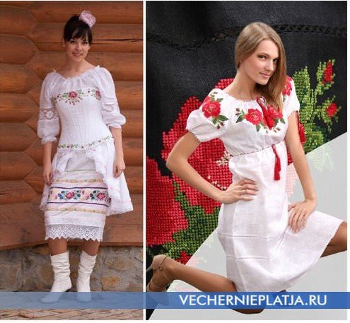 Плаття з українською вишивкою
