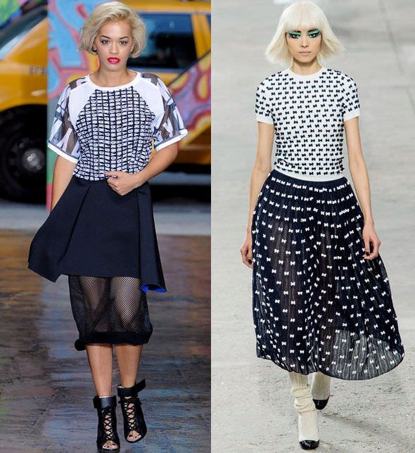Модні футболки в стилі кежуал весна-літо 2014 від Chanel і DKNY
