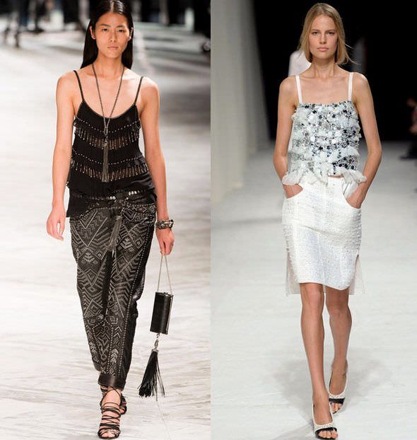 Модні майки весна-літо 2014 від Nina Ricci і Roberto Cavalli