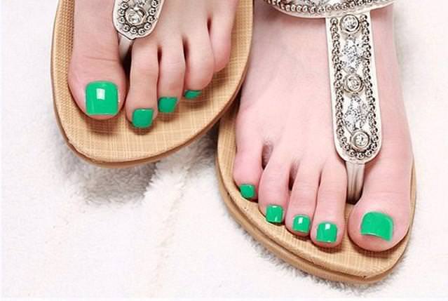Itemship-9-color-Hot-New-Nail-patch-candy-colored-solid-font-b-toenails-b-font-bright