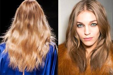 Модні зачіски осінь-зима 2014-2015 на довге волосся Bluemarine