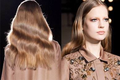 Модні зачіски осінь-зима 2014-2015 на довге волосся by Rochas