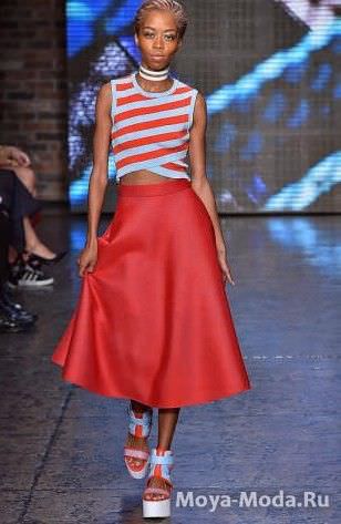 Модна спідниця весна-літо 2015 DKNY