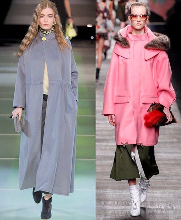 Модні плащі осінь-зима 2014/2015 від Fendi і Giorgio Armani