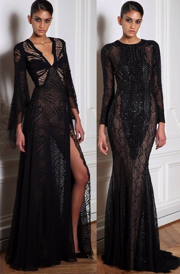 Чорні вечірні плаття осінь-зима 2014-2015