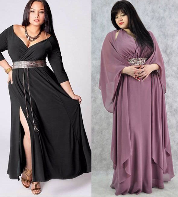 Модні вечірні плаття для повних жінок весна-літо 2014