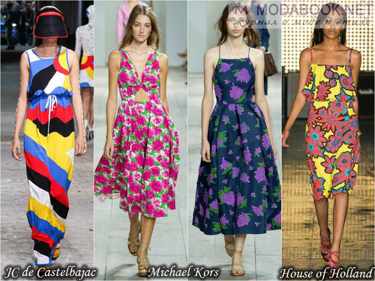 Модні літні сарафани 2015 з принтами
