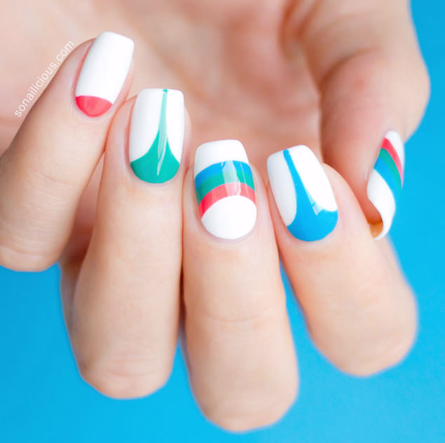 bold-geometric-print-nails