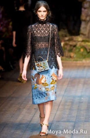 Модні спідниці осінь-зима 2014-2015 Dolce and Gabbana