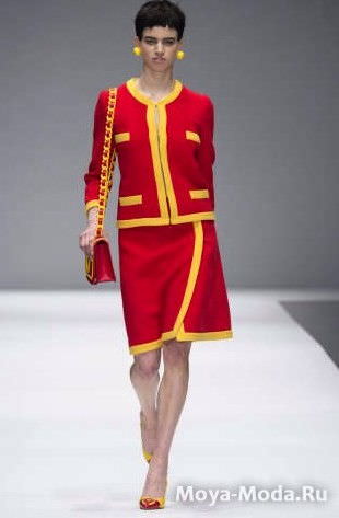 Модні спідниці осінь-зима 2014-2015 Moschino