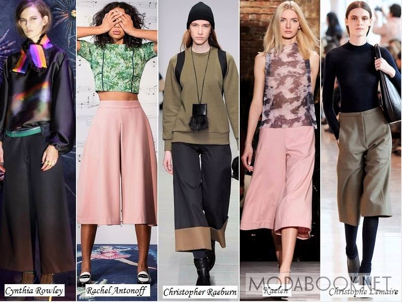 Жіночі брюки-спідниця з осінньо-зимових колекцій 2014 року